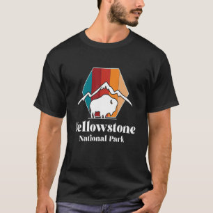 Camiseta Parque Nacional de Buffalo, Montanha de Yellowston