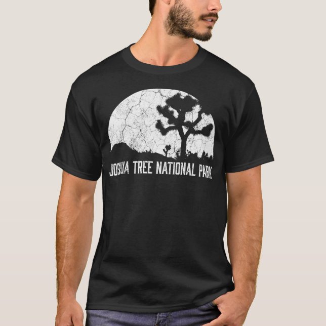 Camiseta Parque Nacional de Joshua Tree Camping Hiperligaçã (Frente)