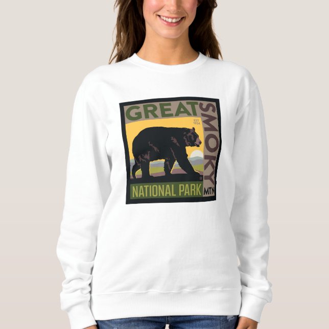 Camiseta Parque Nacional de Montanha excelente | Urso (Frente)