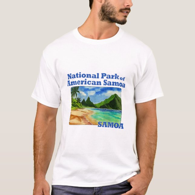 Camiseta Parque Nacional de Samoa Americana, Samoa (Frente)