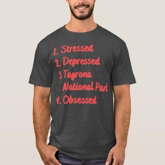 Camiseta Parque Nacional de Tayrona, em estresse