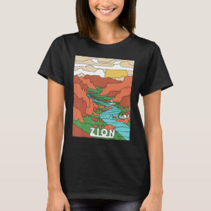 Camiseta Parque Nacional de Vintage Zion I Perfurou Angels