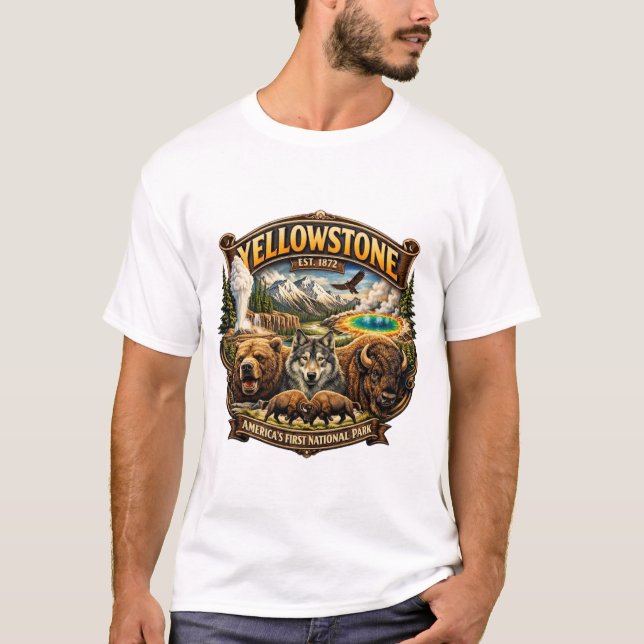 CAMISETA PARQUE NACIONAL DE YELLOWSTONE (Frente)