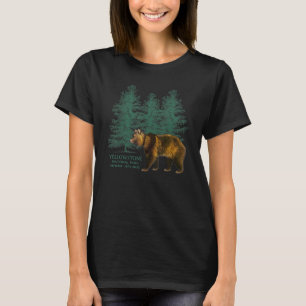 Camiseta Parque Nacional de Yellowstone 150 Anos Árvores do