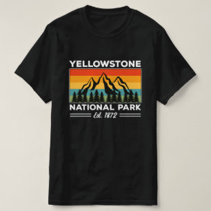 Camiseta Parque Nacional de Yellowstone Caminhadas Acampame