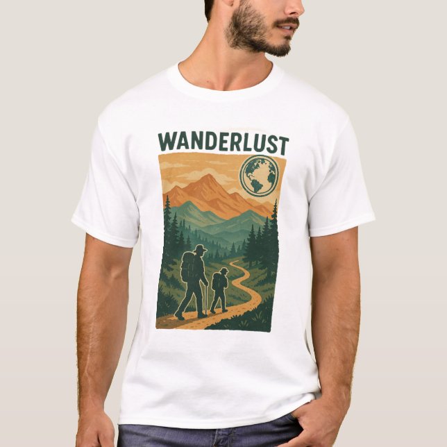 Camiseta Parque Nacional de Yellowstone - Caminho de Wander (Frente)