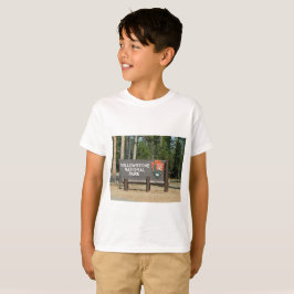 Camiseta Parque nacional de Yellowstone, sinal, Wyoming,