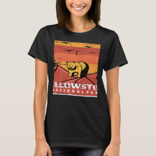Camiseta Parque Nacional de Yellowstone Souvenir Urso Pardo
