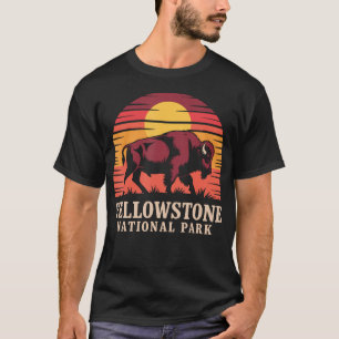 Camiseta Parque Nacional de Yellowstone Wyoming Búfalo Biso