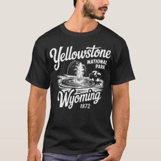 Camiseta Parque Nacional de Yellowstone Wyoming Geyse EUA