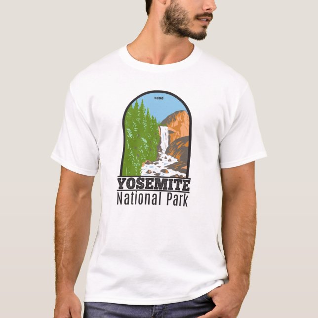 Camiseta Parque Nacional de Yosemite, Califórnia, queda (Frente)