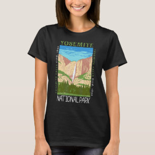Camiseta Parque Nacional de Yosemite Cascata Vintag