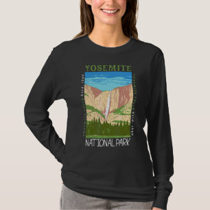 Camiseta Parque Nacional de Yosemite Cascata Vintag