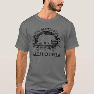 Camiseta Parque Nacional de Yosemite, Urso Natural da Calif