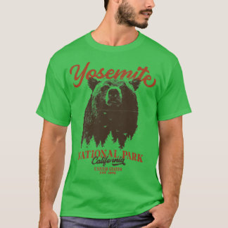Camiseta Parque Nacional de Yosemite, Urso Negro da Califór