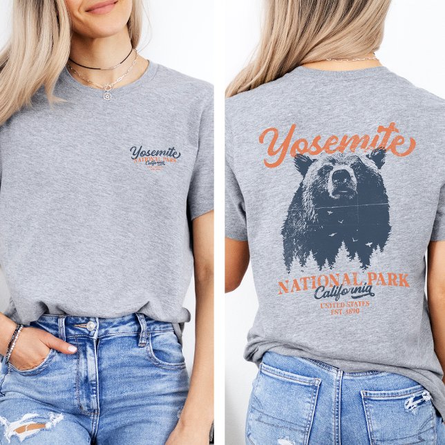 Camiseta Parque Nacional de Yosemite, Urso Negro da Califór (Criador carregado)
