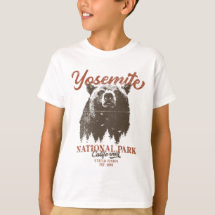 Camiseta Parque Nacional de Yosemite, Urso Negro da Califór