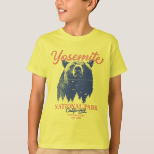 Camiseta Parque Nacional de Yosemite, Urso Negro da Califór