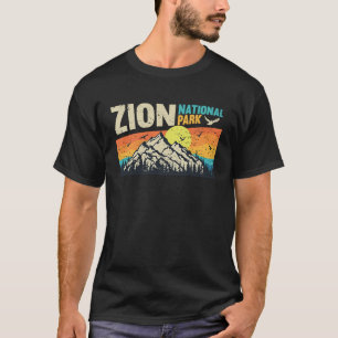 Camiseta Parque Nacional de Zion Frio Vintage Retro Férias