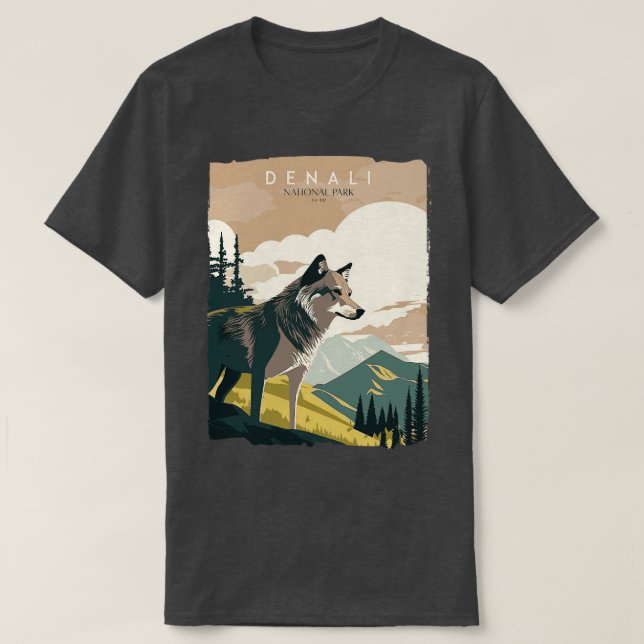 Camiseta Parque Nacional Denali 1 (Frente do Design)