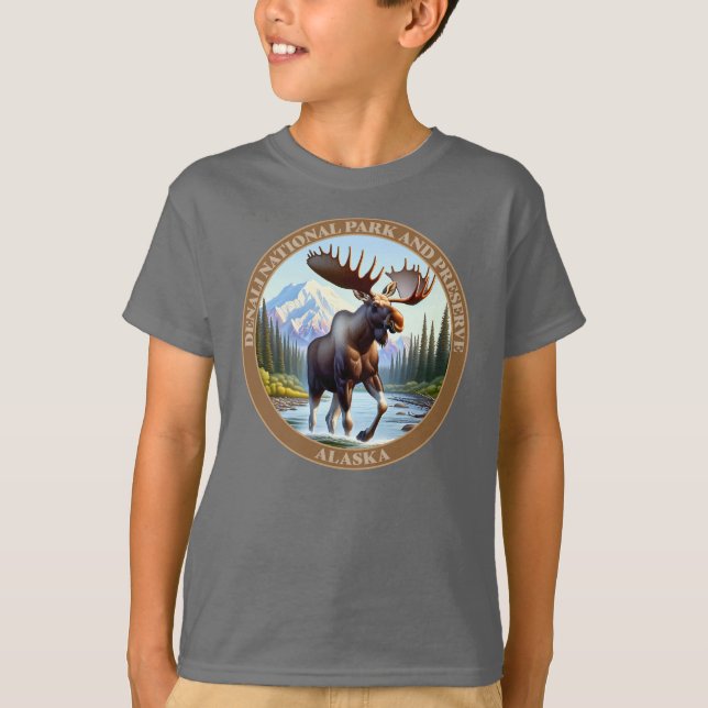 Camiseta Parque Nacional Denali e Preservar o Alasca (Frente)