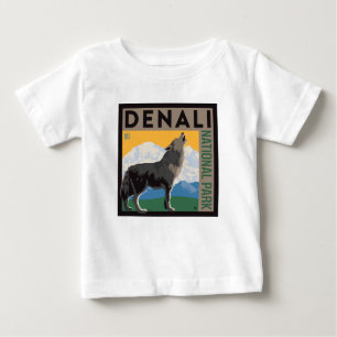 Camiseta Parque Nacional Denali Lobo Howling