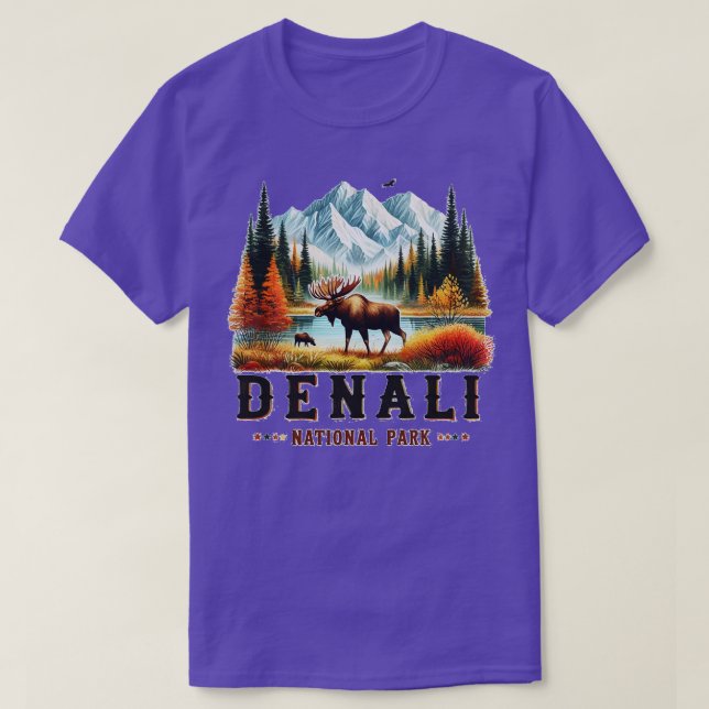 Camiseta Parque Nacional Denali TShirt (Frente do Design)