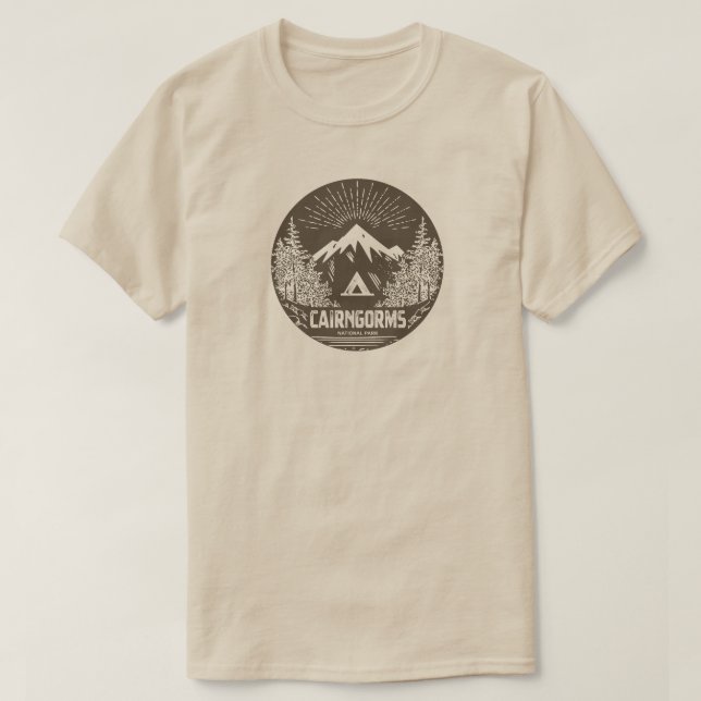 Camiseta Parque Nacional do Cairngorms, Escócia (Frente do Design)