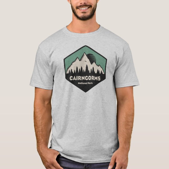 Camiseta Parque Nacional do Cairngorms, Escócia (Frente)