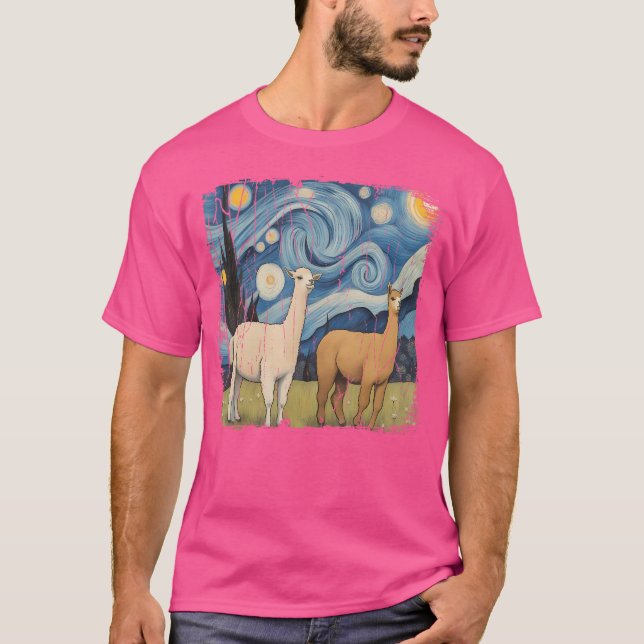 Camiseta Parque Nacional do Cotopaxi Starry Night Trabalho  (Frente)