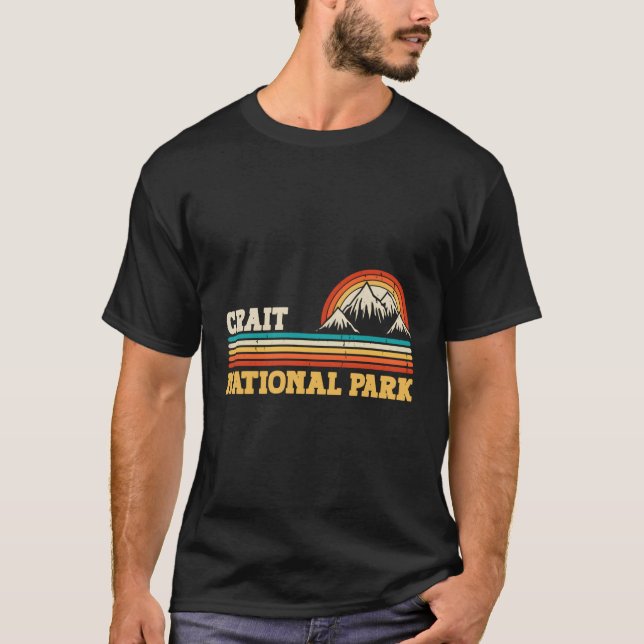 Camiseta Parque Nacional do Crait Árvores de Montanha Sun C (Frente)