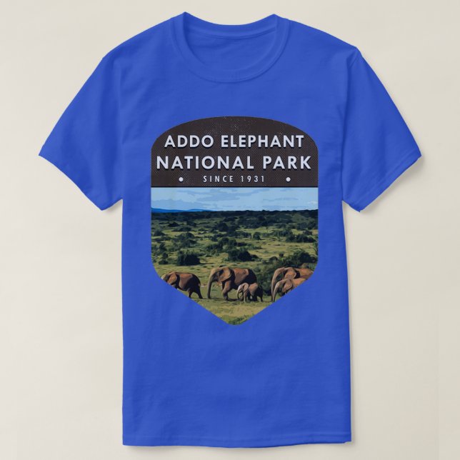 Camiseta Parque Nacional do Elefante Addo (Frente do Design)