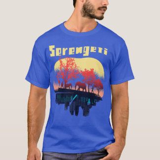 Camiseta Parque Nacional do Elefante Serengeti Africa Safar