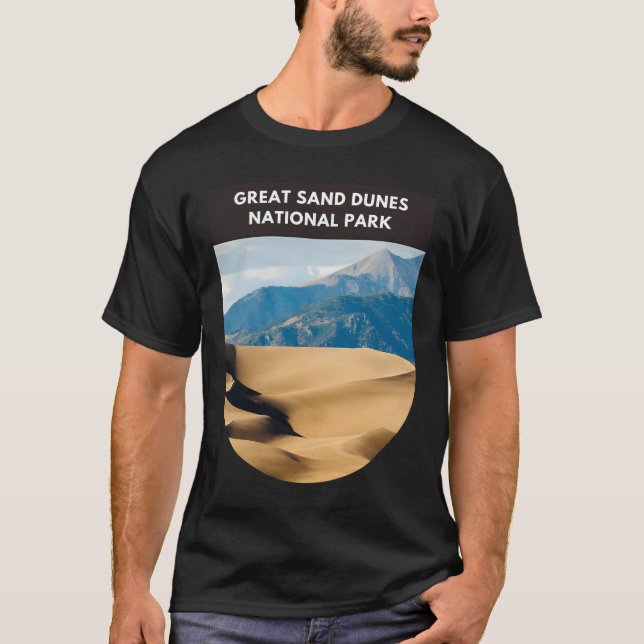 Camiseta Parque Nacional do excelente Sand Dunes (Frente)