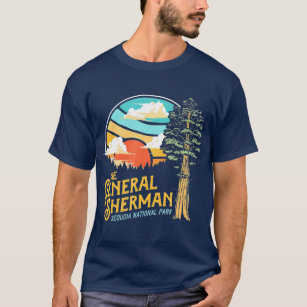 Camiseta Parque Nacional do General Sherman Sequoia Vintage