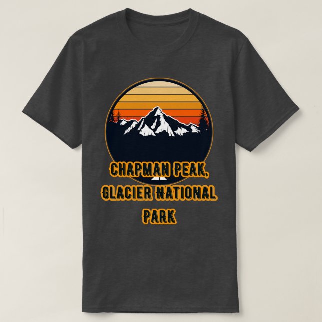 Camiseta Parque Nacional do Glaciar Campbell Mountain (Frente do Design)