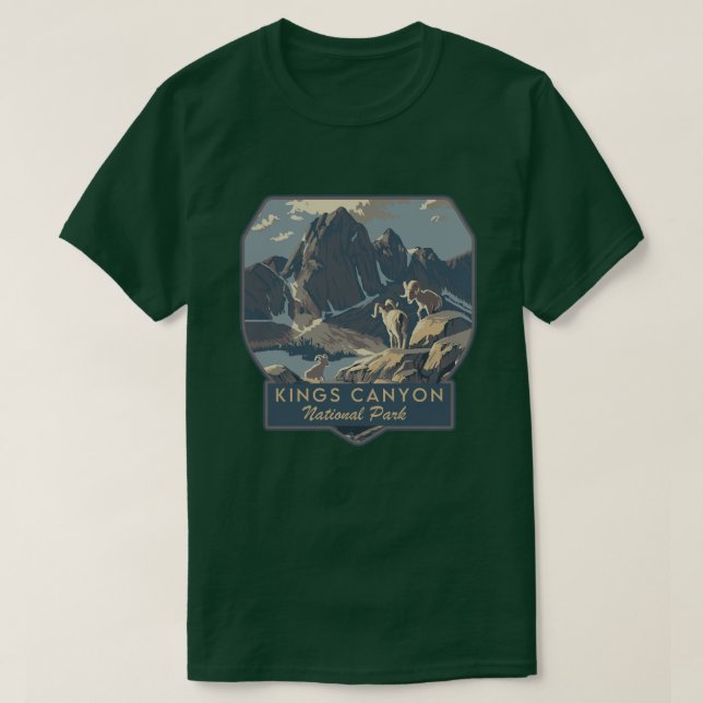 Camiseta Parque Nacional do Kings Canyon (Frente do Design)