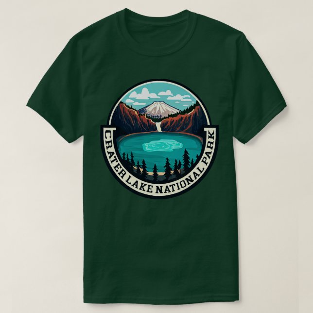 Camiseta Parque Nacional do Lago Crater (Frente do Design)