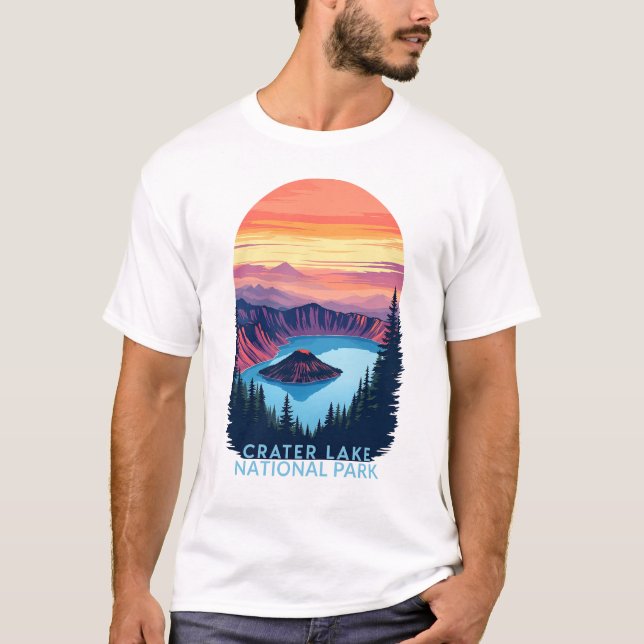 Camiseta Parque Nacional do Lago Cratera - Paisagem Ultrama (Frente)
