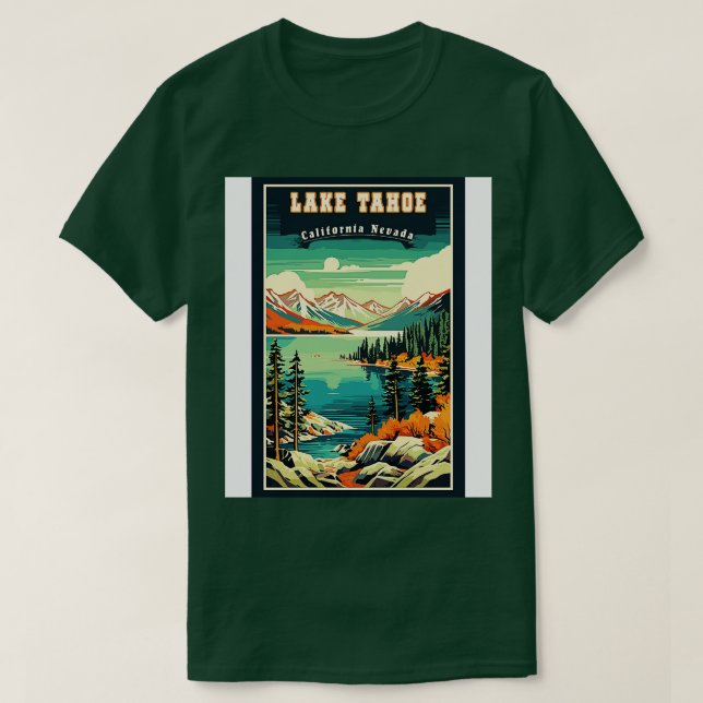 Camiseta Parque Nacional do Lago Tahoe (Frente do Design)