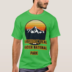 Camiseta Parque Nacional do Peak Glacier Longfellow