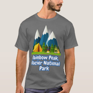 Camiseta Parque Nacional do Rainbow Peak Glacier