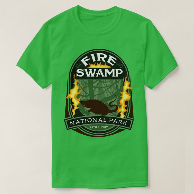 Camiseta Parque Nacional do Swamp (Frente do Design)
