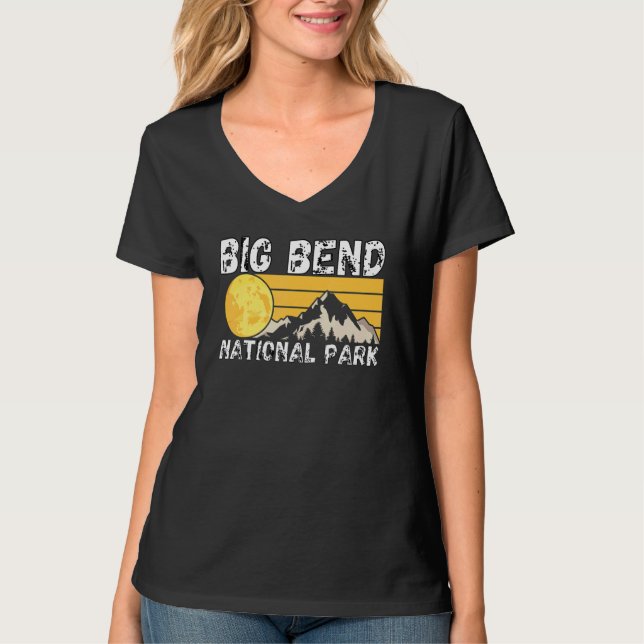Camiseta Parque Nacional do Texas Park 1 Big Bend (Frente)