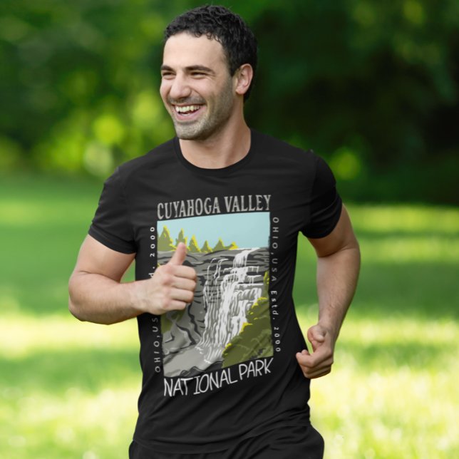 Camiseta Parque Nacional do Vale do Cuyahoga, Ohio, se afli (Criador carregado)