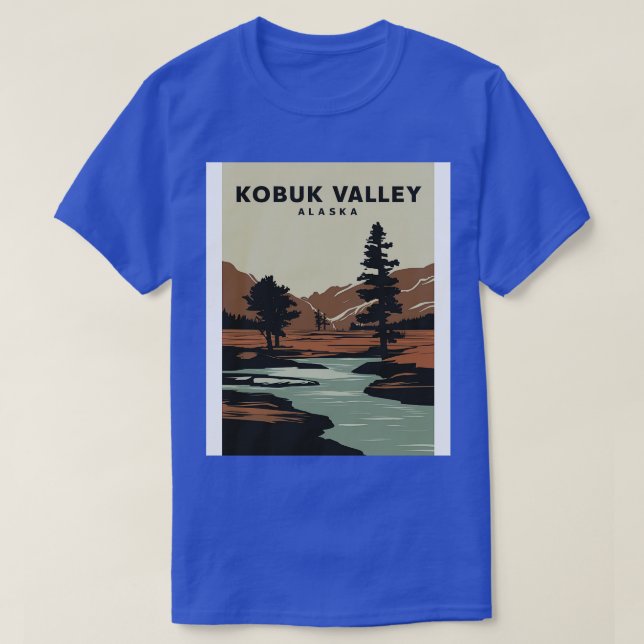 Camiseta Parque Nacional do Vale do Kobuk Linda Natureza Su (Frente do Design)