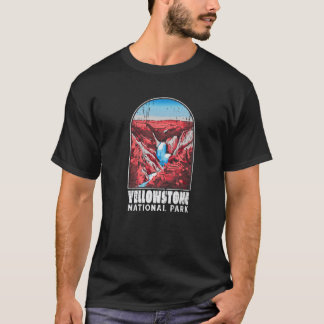 Camiseta Parque Nacional do Wyoming Men Women Campin