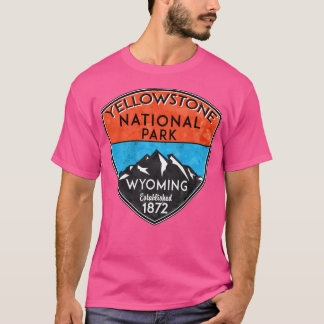 Camiseta Parque Nacional do Yellowstone Wyoming Hiking Hike