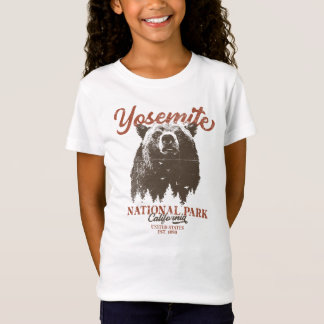 Camiseta Parque Nacional do Yosemite Grizzly Bear Californi