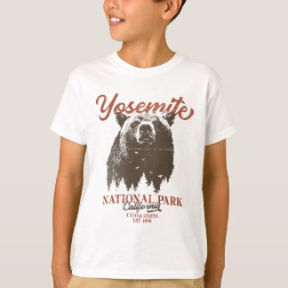 Camiseta Parque Nacional do Yosemite Grizzly Bear Californi